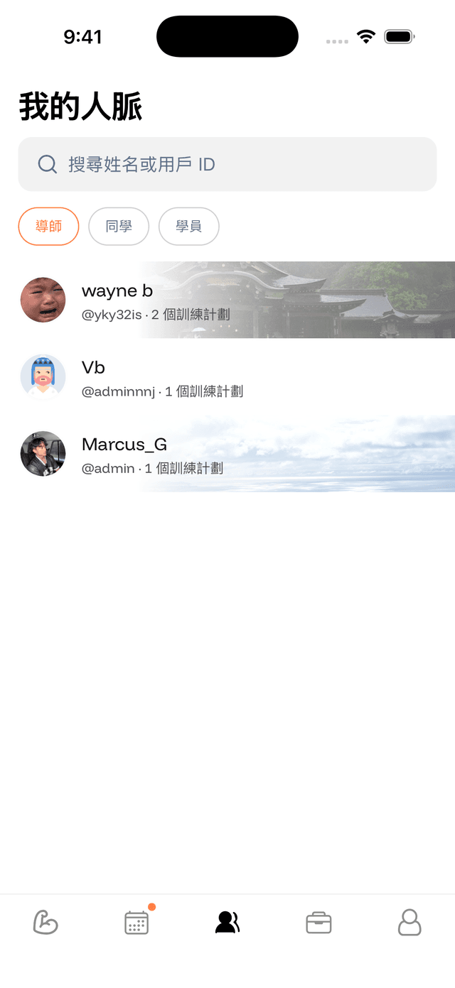People 分頁總覽